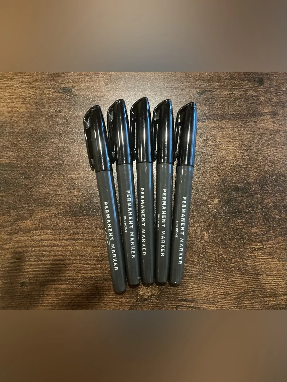 Black Permanent Markers – Pack of 5